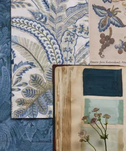 Liberty Interiors Furnishing Fabrics^Cypress Stitch in Lapis