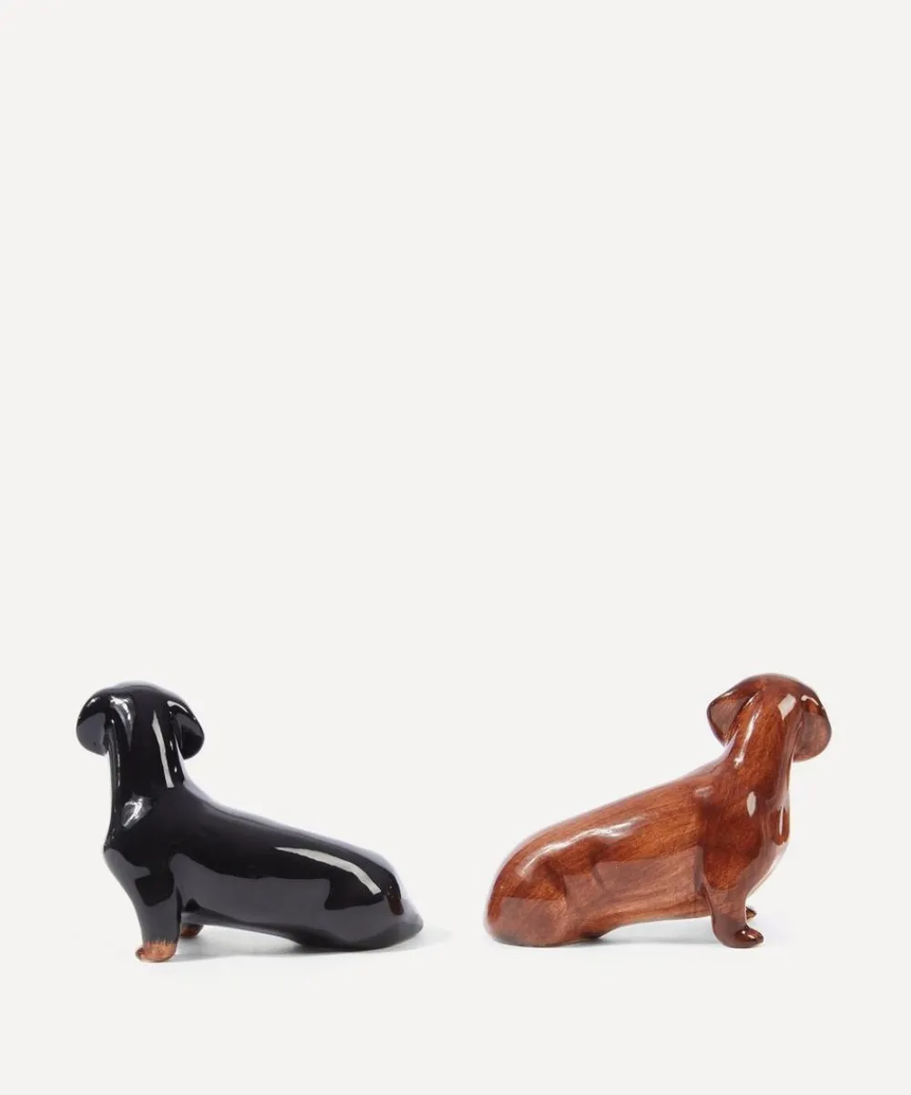 Quail Tableware^Dachshund Salt and Pepper Shakers
