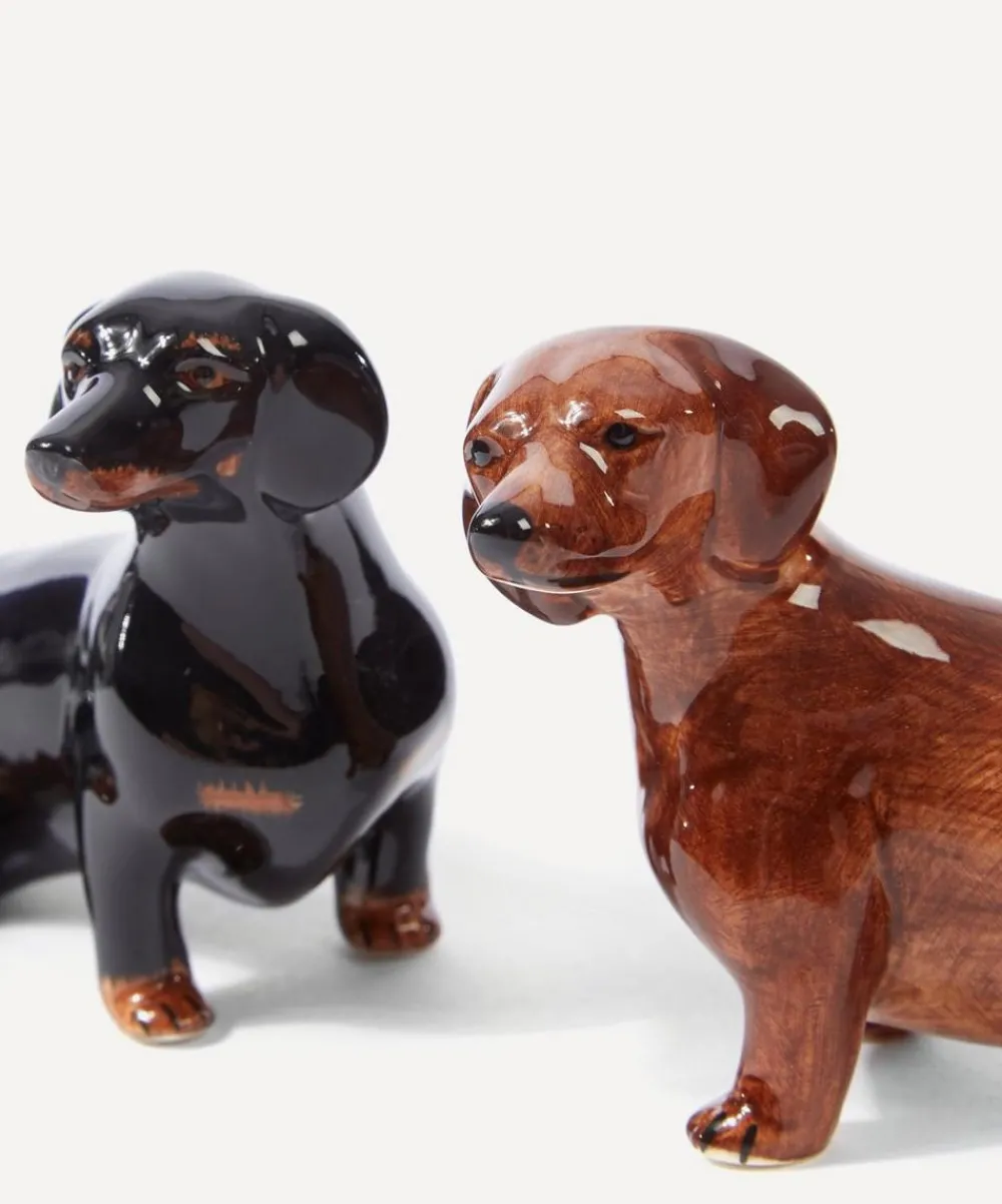 Quail Tableware^Dachshund Salt and Pepper Shakers