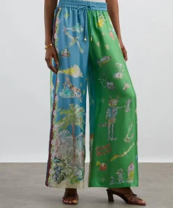 ALÉMAIS Trousers & Shorts^Daria Silk-Twill Trousers