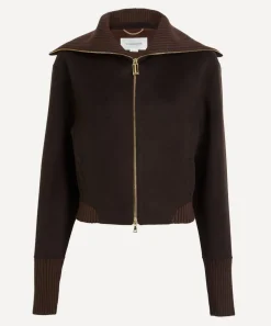 Victoria Beckham Coats & Jackets^Dark Chocolate Double-Faced Bomber Jacket