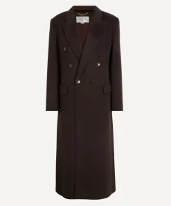 Victoria Beckham Coats & Jackets^Dark Chocolate Double-Faced Overcoat