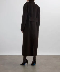Victoria Beckham Coats & Jackets^Dark Chocolate Double-Faced Overcoat