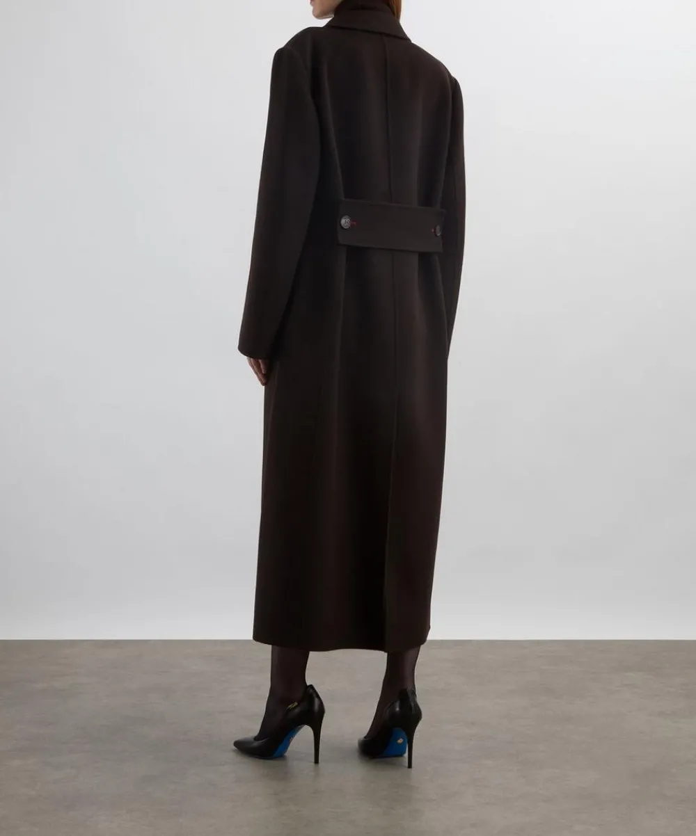 Victoria Beckham Coats & Jackets^Dark Chocolate Double-Faced Overcoat