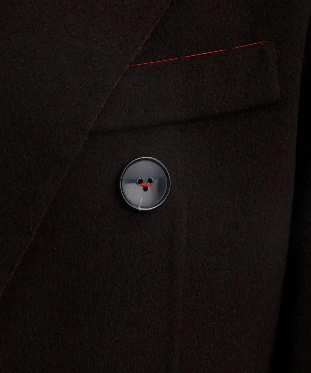 Victoria Beckham Coats & Jackets^Dark Chocolate Double-Faced Overcoat
