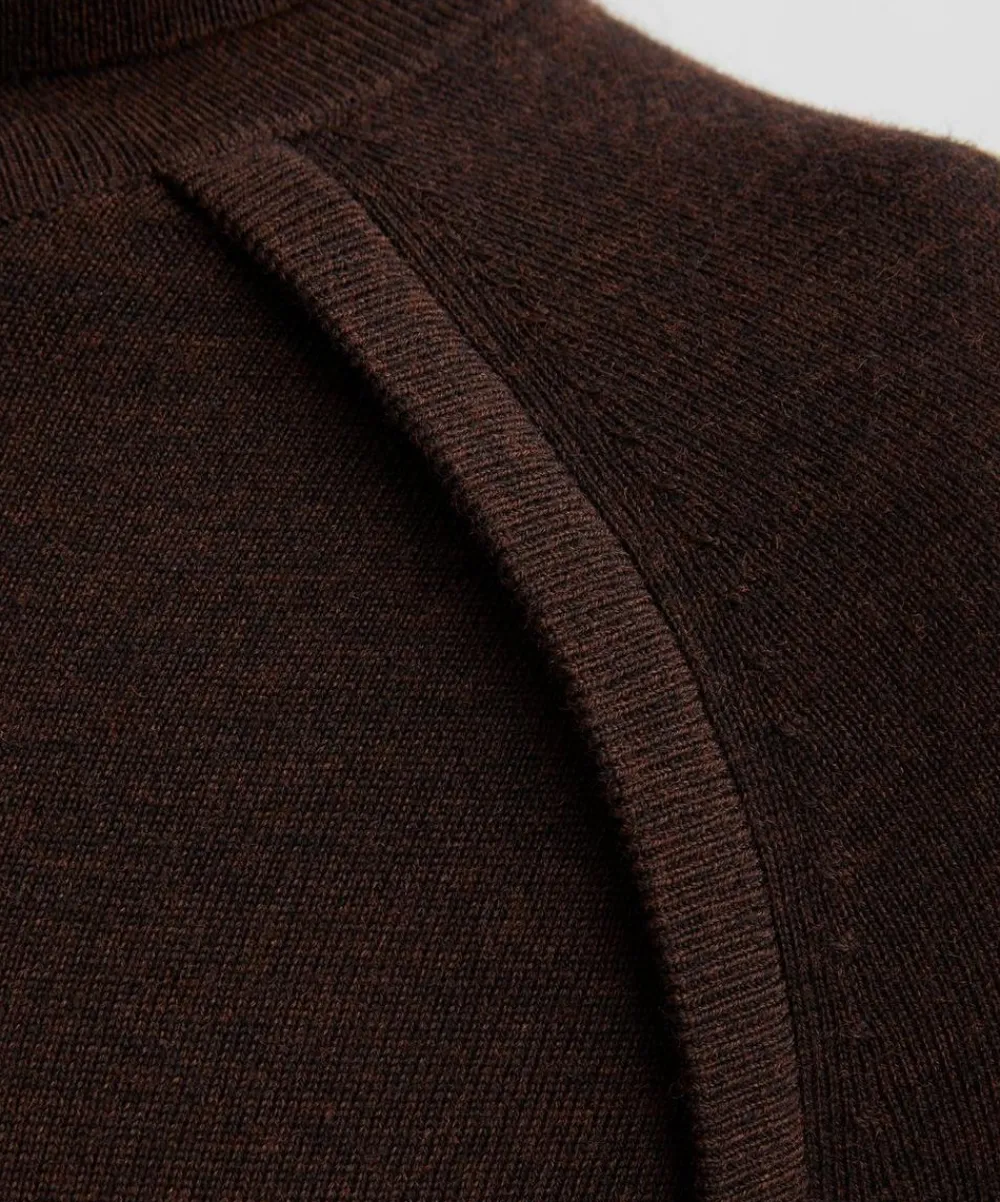 Victoria Beckham Tops^Dark Chocolate High-Neck Top