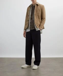 Frame Trousers^Dark Navy Wool Easy Trousers