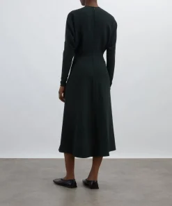 Victoria Beckham Dresses^Dark Pine Long Sleeve Dolman Midi Dress