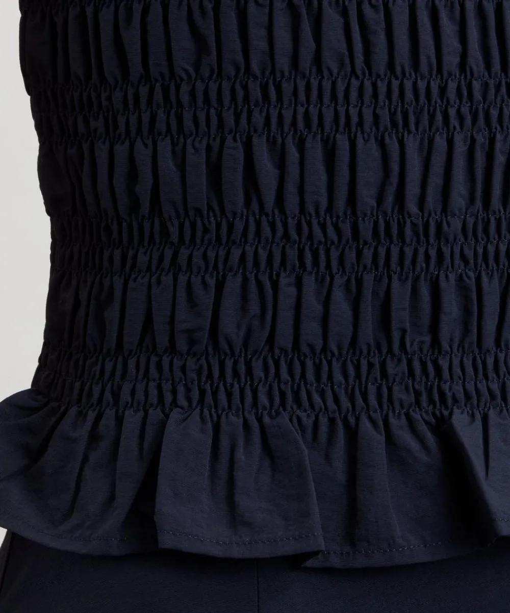 Peachy Den Tops^Deba Midnight Shirred Top