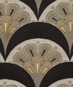 Liberty Interiors Furnishing Fabrics^Deco Scallop Multi Jacquard in Pewter Dark