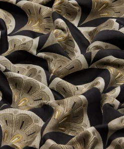 Liberty Interiors Furnishing Fabrics^Deco Scallop Multi Jacquard in Pewter Dark