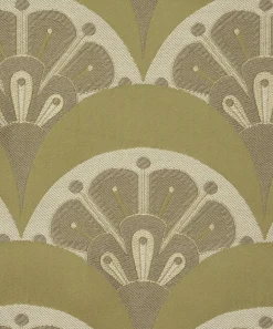 Liberty Interiors Furnishing Fabrics^Deco Scallop Multi Jacquard in Lichen