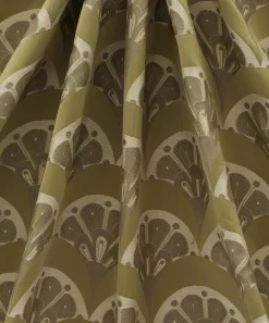 Liberty Interiors Furnishing Fabrics^Deco Scallop Multi Jacquard in Lichen
