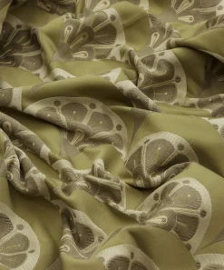 Liberty Interiors Furnishing Fabrics^Deco Scallop Multi Jacquard in Lichen