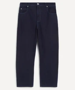 Folk Jeans^Deep Indigo Slub Barrel Leg Jeans