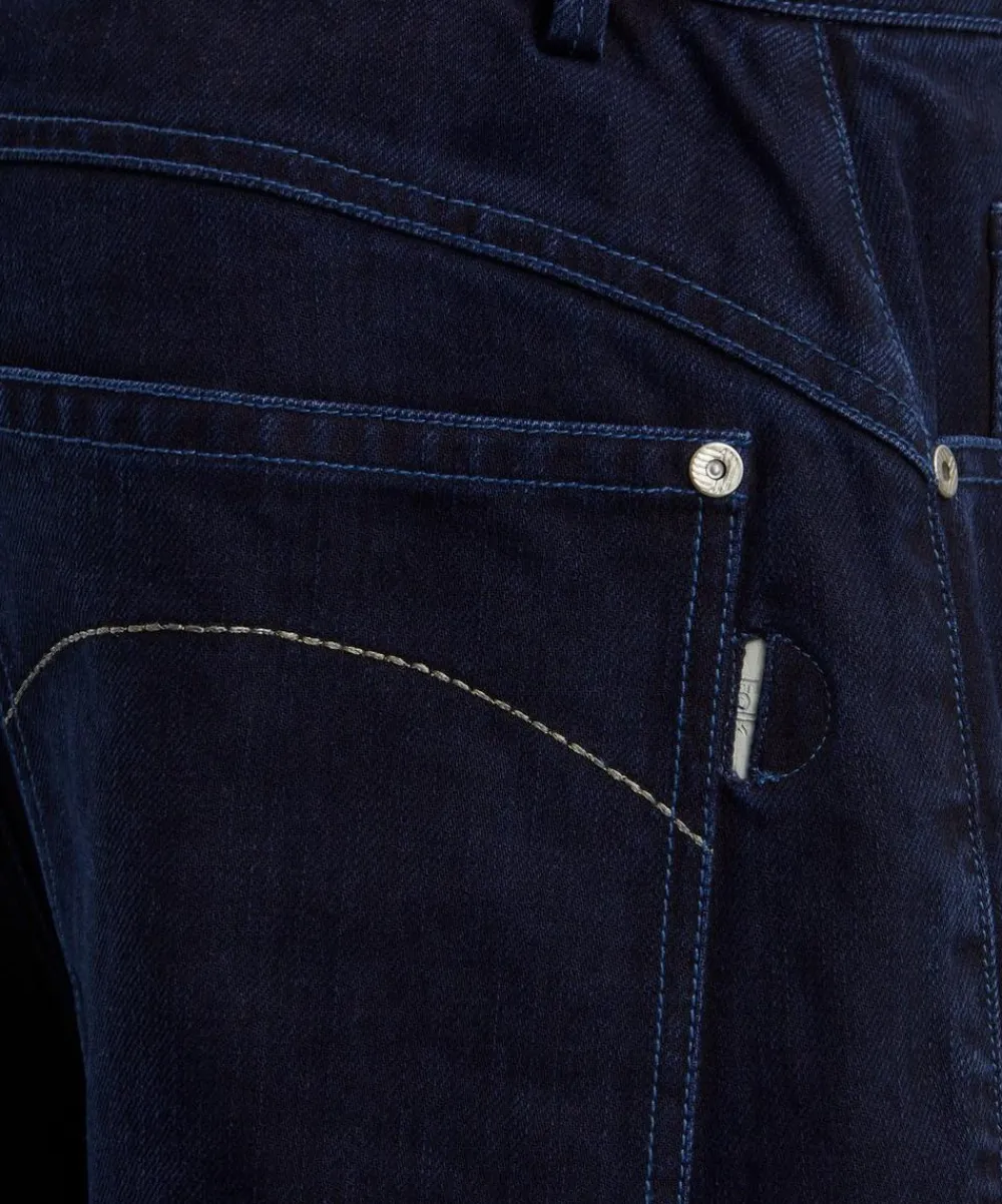 Folk Jeans^Deep Indigo Slub Barrel Leg Jeans
