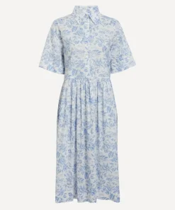 Liberty Dresses^Delft Lagoon Gallery Shirt Dress