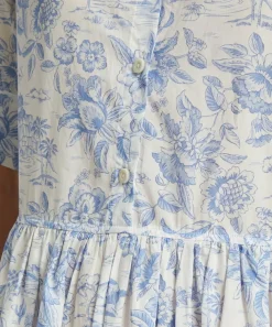 Liberty Dresses^Delft Lagoon Tana Lawn™ Cotton Gallery Shirt Dress