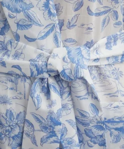 Liberty Sleepwear^Delft Lagoon Tana Lawn™ Cotton Robe