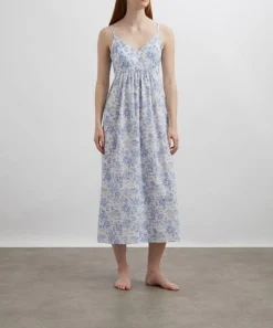 Liberty Sleepwear^Delft Lagoon Tana Lawn™ Cotton Chemise