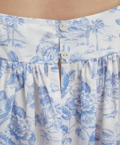 Liberty Sleepwear^Delft Lagoon Tana Lawn™ Cotton Chemise