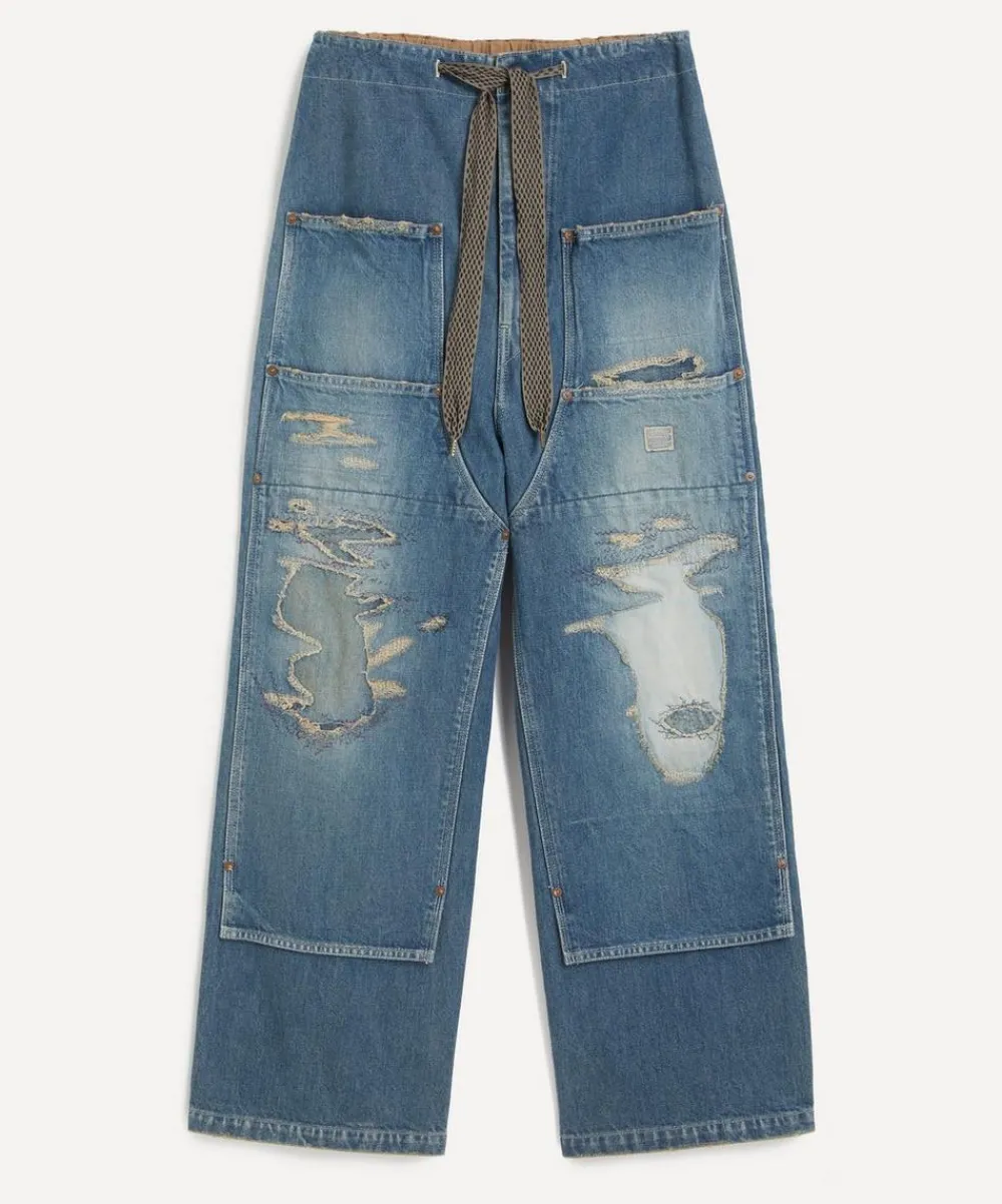 Kapital Jeans^Denim W-Knee Easy Baggy 14oz Denim Jeans