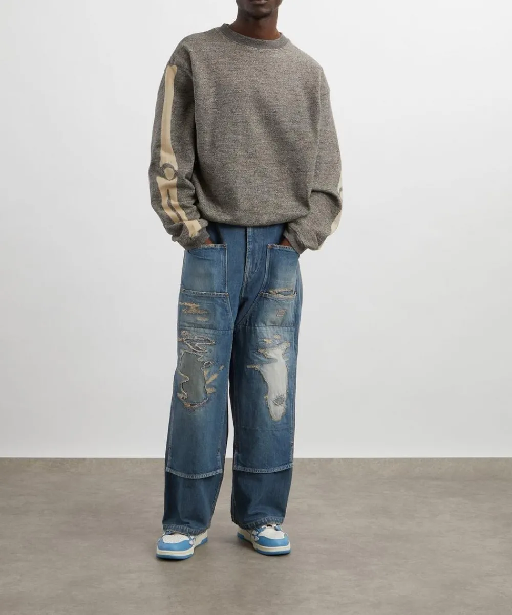 Kapital Jeans^Denim W-Knee Easy Baggy 14oz Denim Jeans