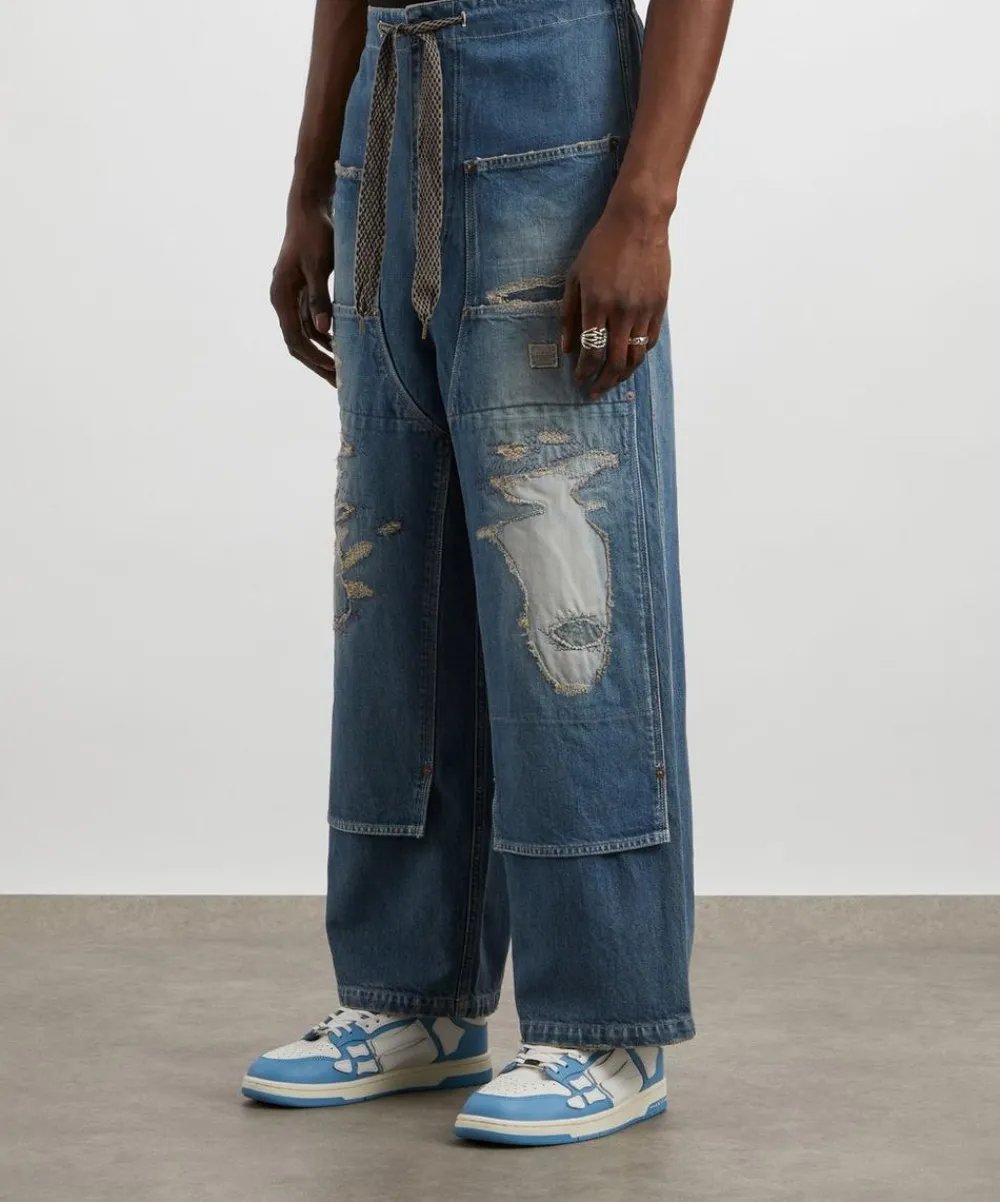 Kapital Jeans^Denim W-Knee Easy Baggy 14oz Denim Jeans