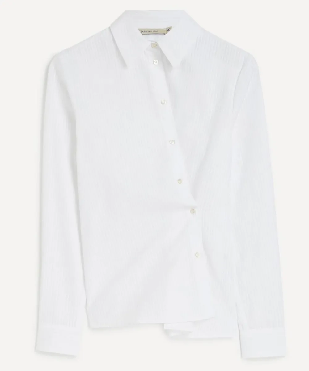 Paloma Wool Tops^Donald Striped Multi-Position Shirt