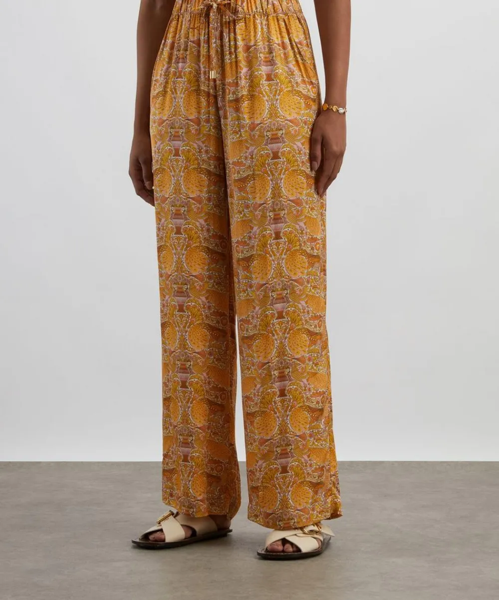 Heidi Klein Swimwear^Drawstring Trousers in Liberty Fabrics’ Oscar’s Palace