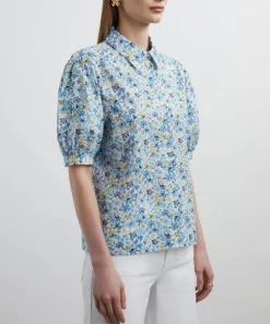 Liberty Tops^Dreams of Summer Puff-Sleeve Shirt