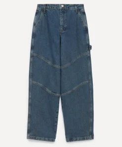 Damson Madder Jeans^Drew Dusty Wash Relaxed-Fit Jeans