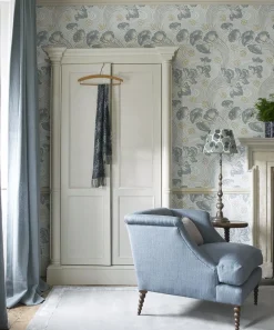 Liberty Interiors Furnishing Fabrics^Duncombe in Smalt Blue