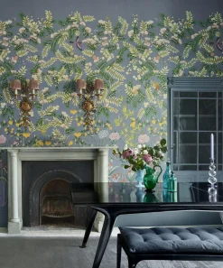 Liberty Interiors Furnishing Fabrics^Duncombe in Smalt Blue