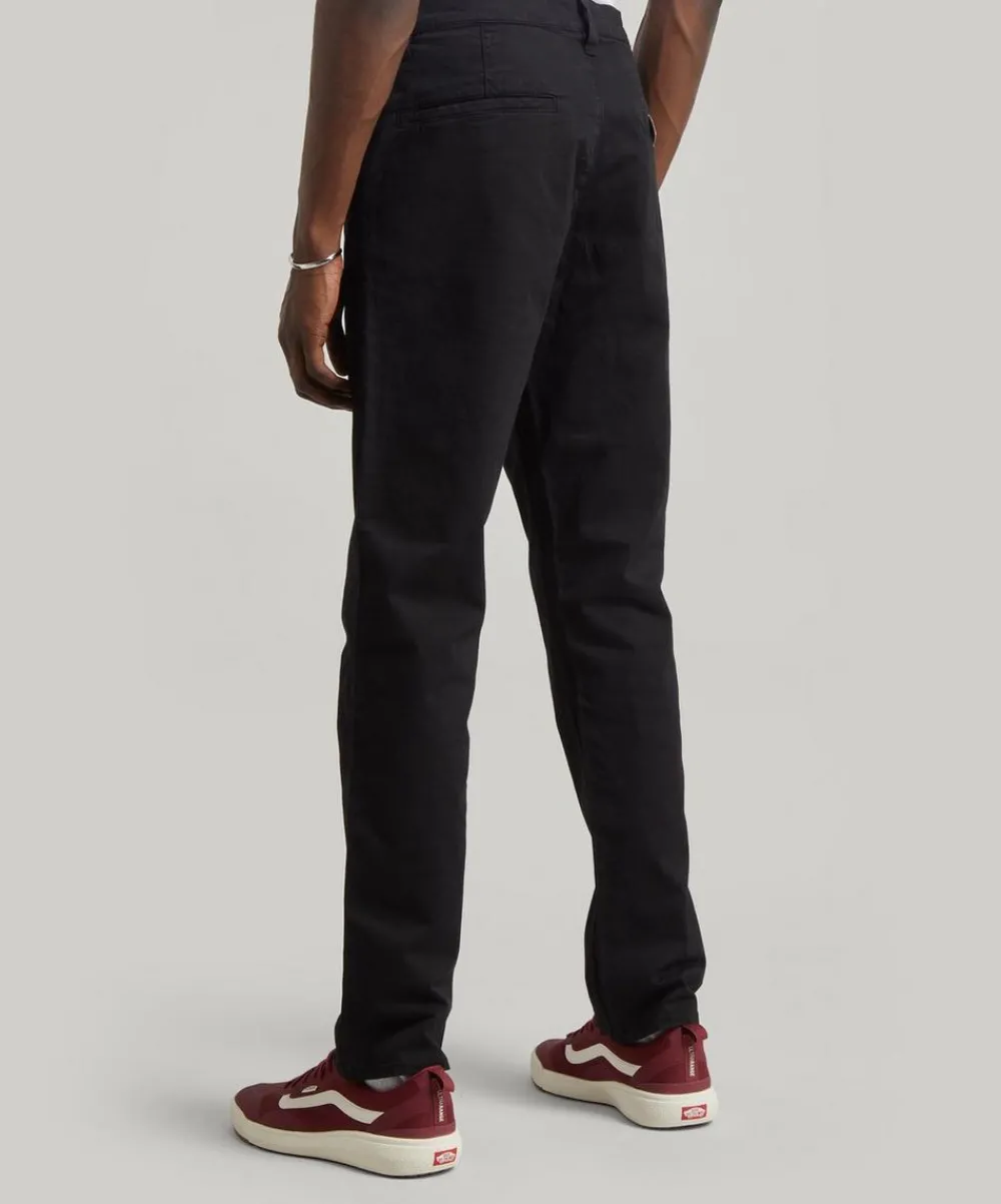 Nudie Jeans Trousers^Easy Alvin Black Chinos