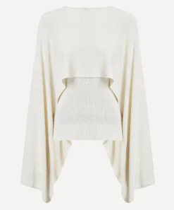 Toteme Knitwear^Ecru Cape Knit Jumper