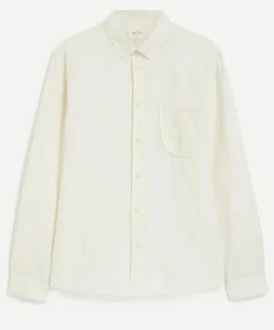 Folk Shirts^Ecru Contrast Pocket Shirt