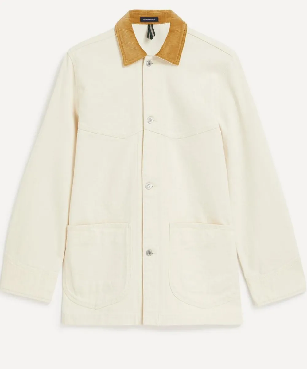 Drakes Coats & Jackets^Ecru Denim Western Chore Jacket