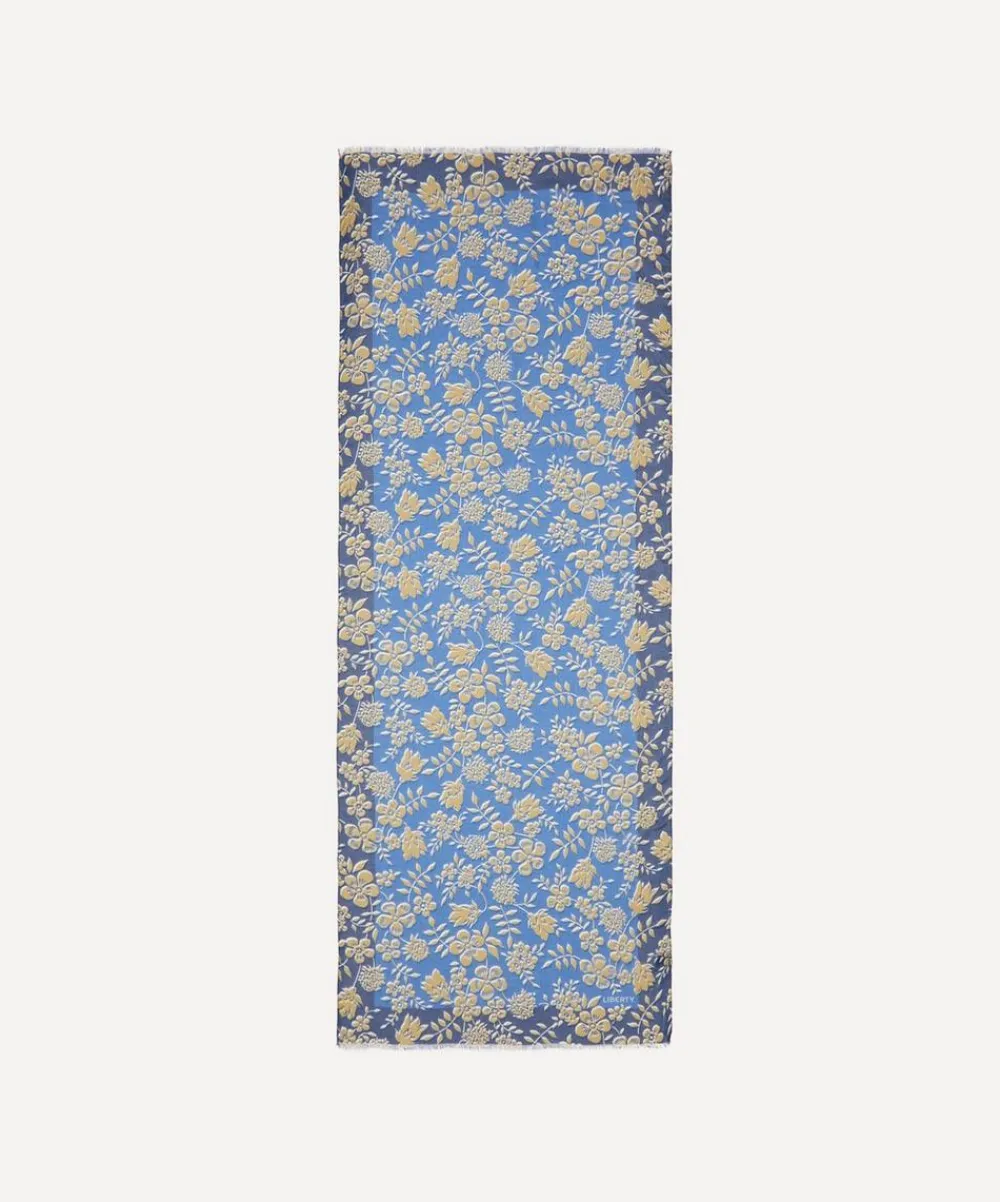 Liberty Scarves^Edenham Haze 60x160 Modal-Cashmere Scarf