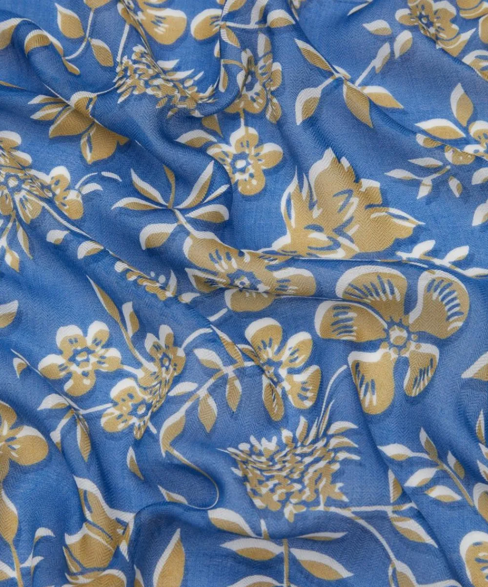 Liberty Scarves^Edenham Haze 60x160 Modal-Cashmere Scarf