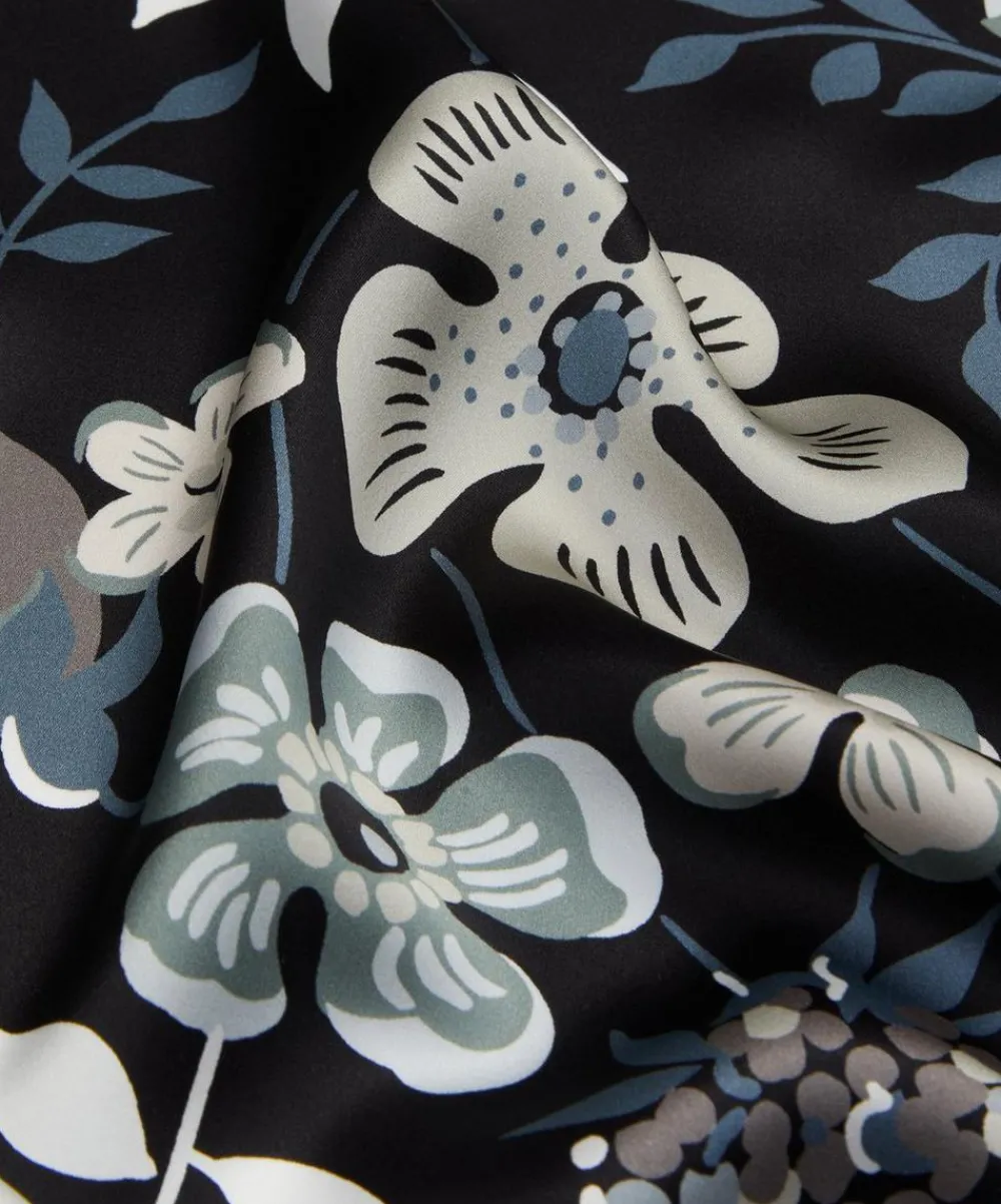 Liberty Fabrics Classic Silks|Silk Satin^Edenham Oasis Silk Satin