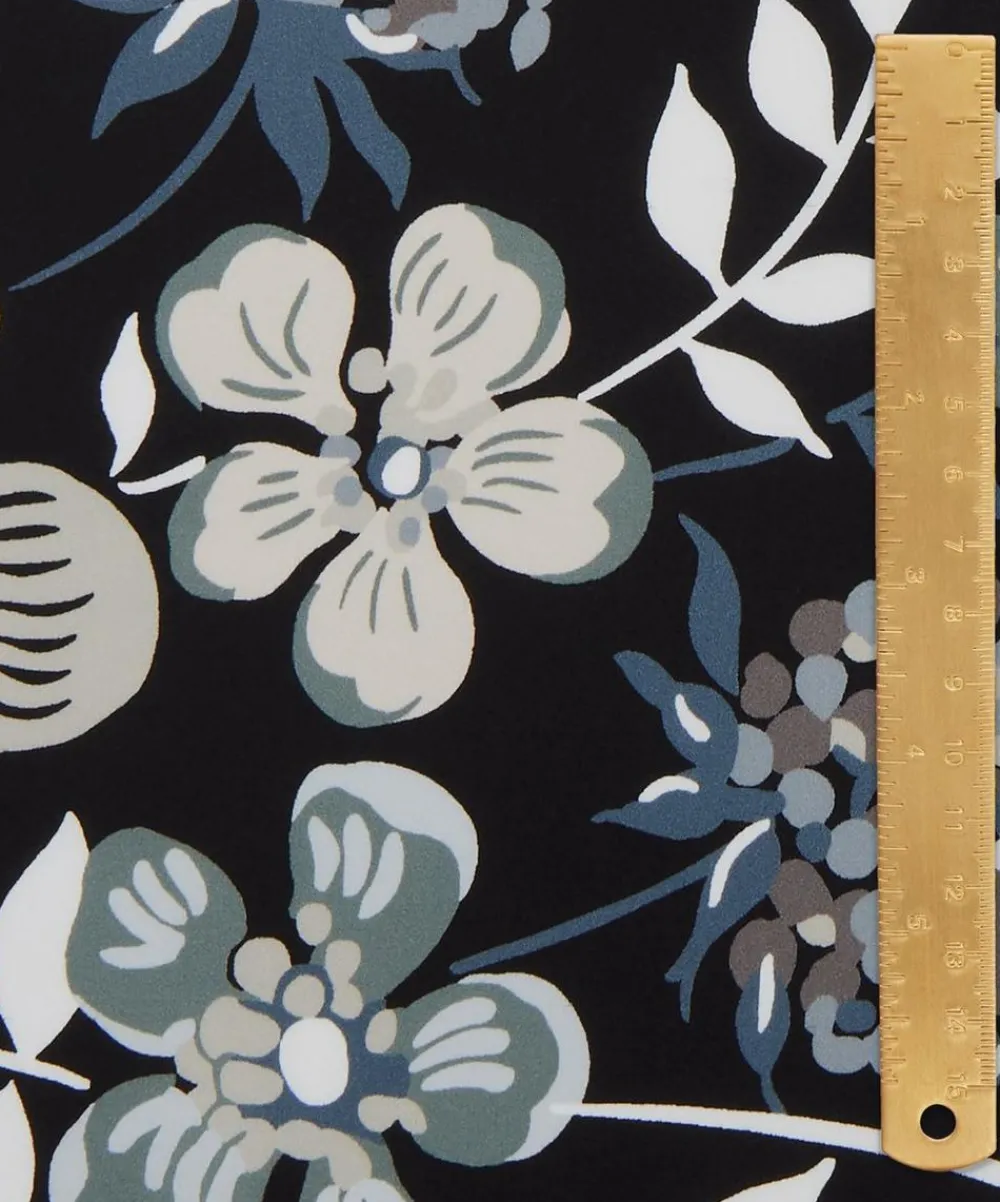 Liberty Fabrics Classic Silks|Silk Satin^Edenham Oasis Silk Satin