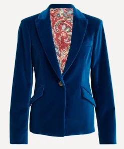 Etro Coats & Jackets^Electric Blue Velvet Jacket
