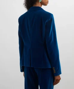 Etro Coats & Jackets^Electric Blue Velvet Jacket
