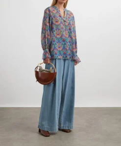 Liberty Tops^Electric Nouveau Chiffon Blouse