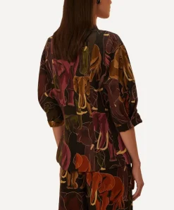 FARM Rio Coats & Jackets^Elephants Brown Short Sleeve Blazer