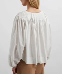 Mondo Corsini Tops^Elizabeth White Linen Blouse