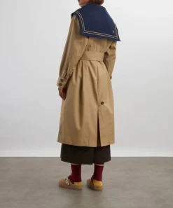 Damson Madder Coats & Jackets^Ella Navy Tan Trench Coat