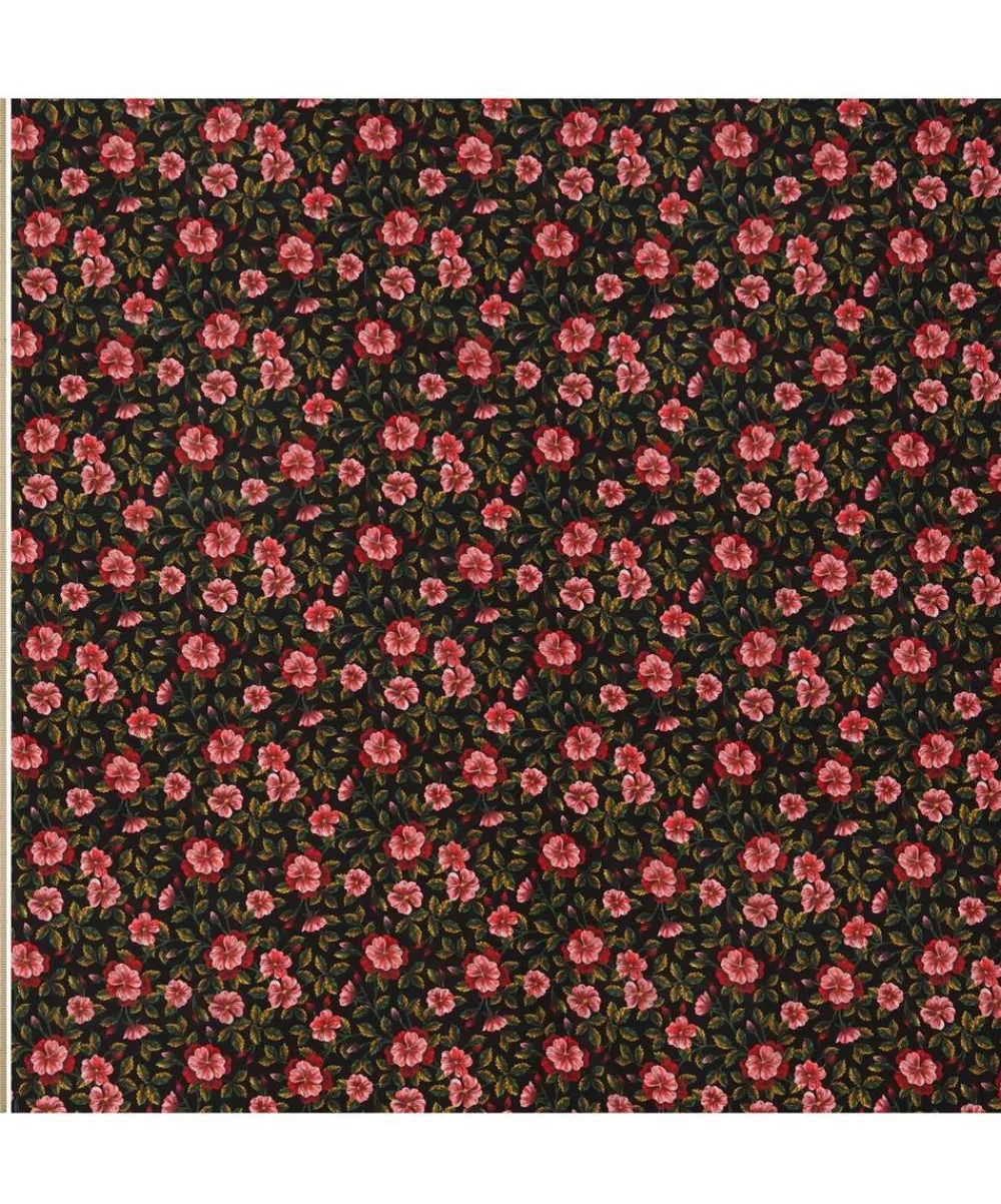 Liberty Fabrics Crepe De Chine^Embroidered Botanical Crepe de Chine