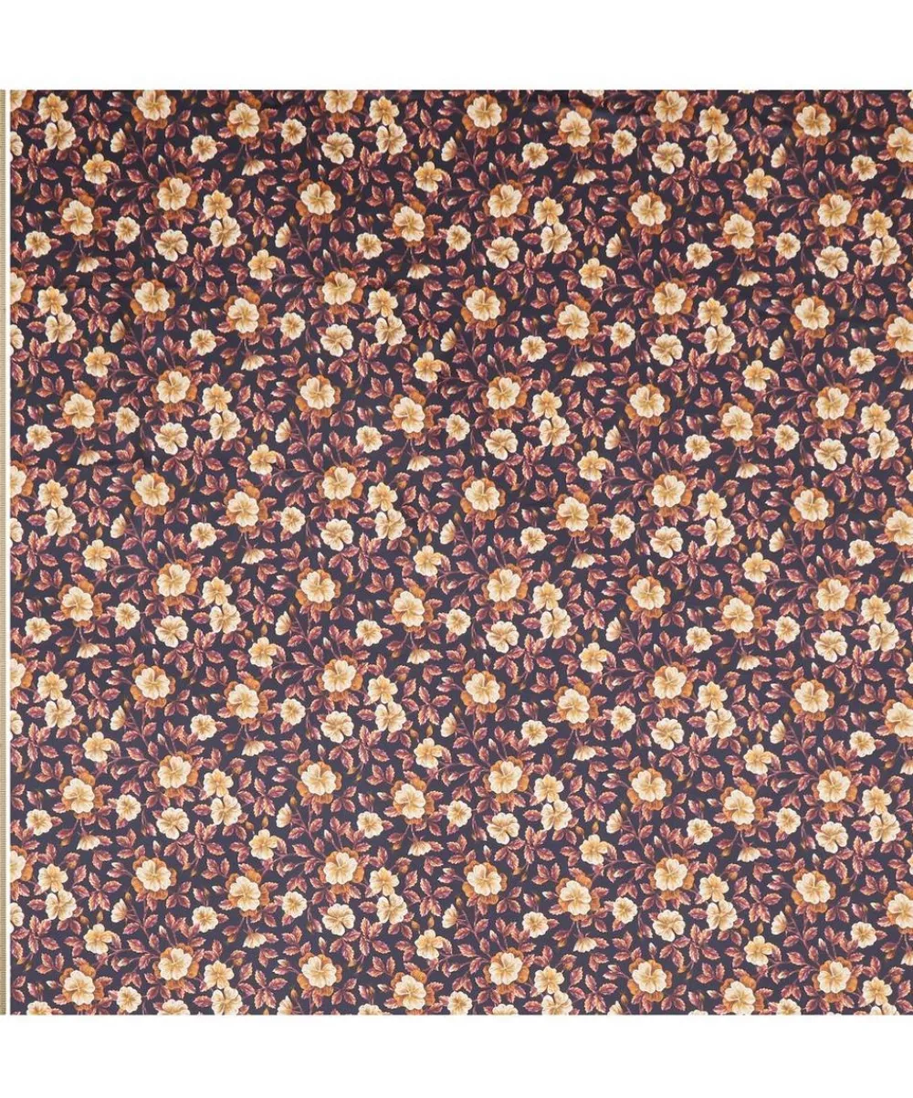 Liberty Fabrics Silk Satin^Embroidered Botanical Silk Satin